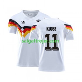 Tyskland Klose 11 Fodboldtrøjer Retro Hjemmebanesæt 1990 Kort ærmer